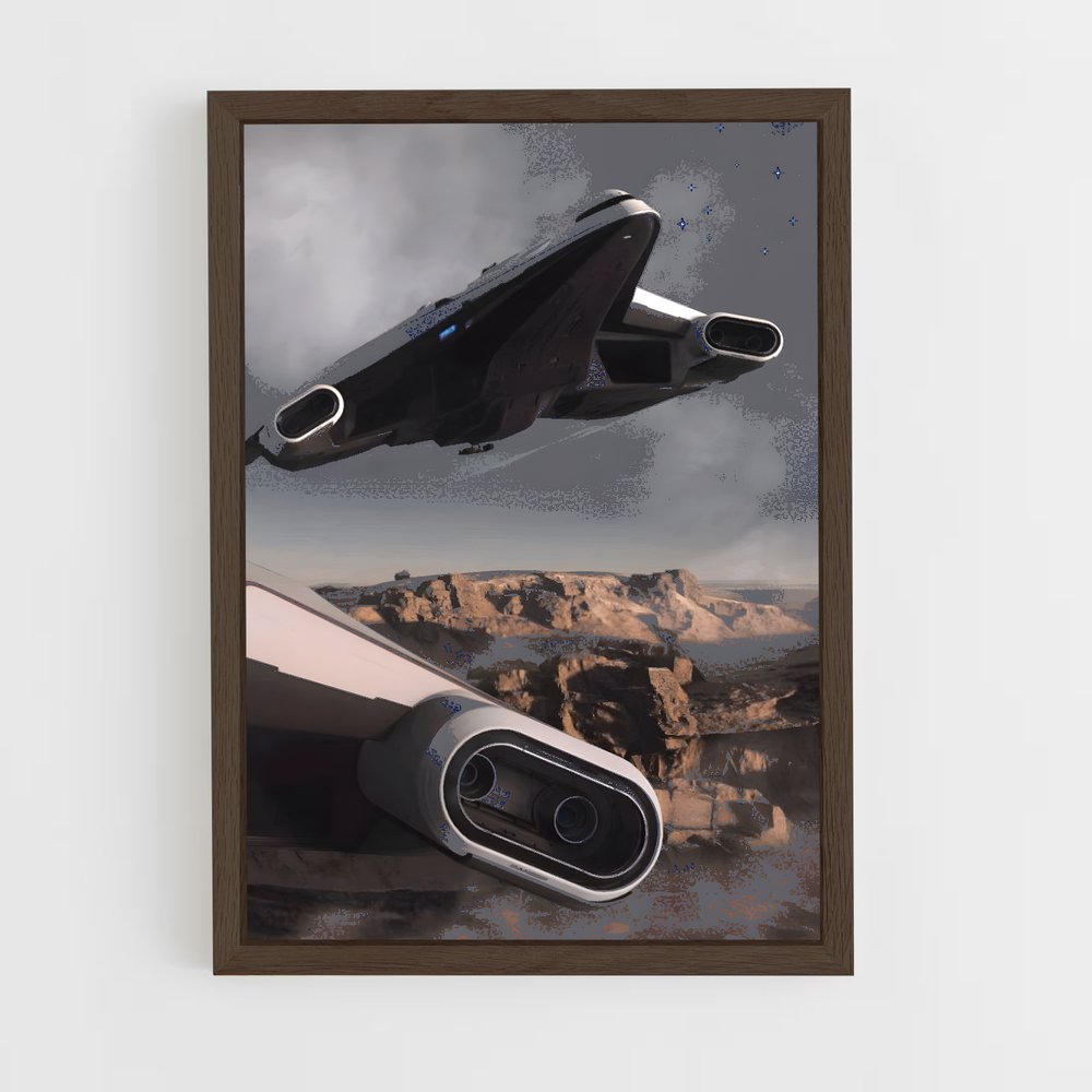 Poster Desert Starfighter – affiche Star Citizen (vue 5)